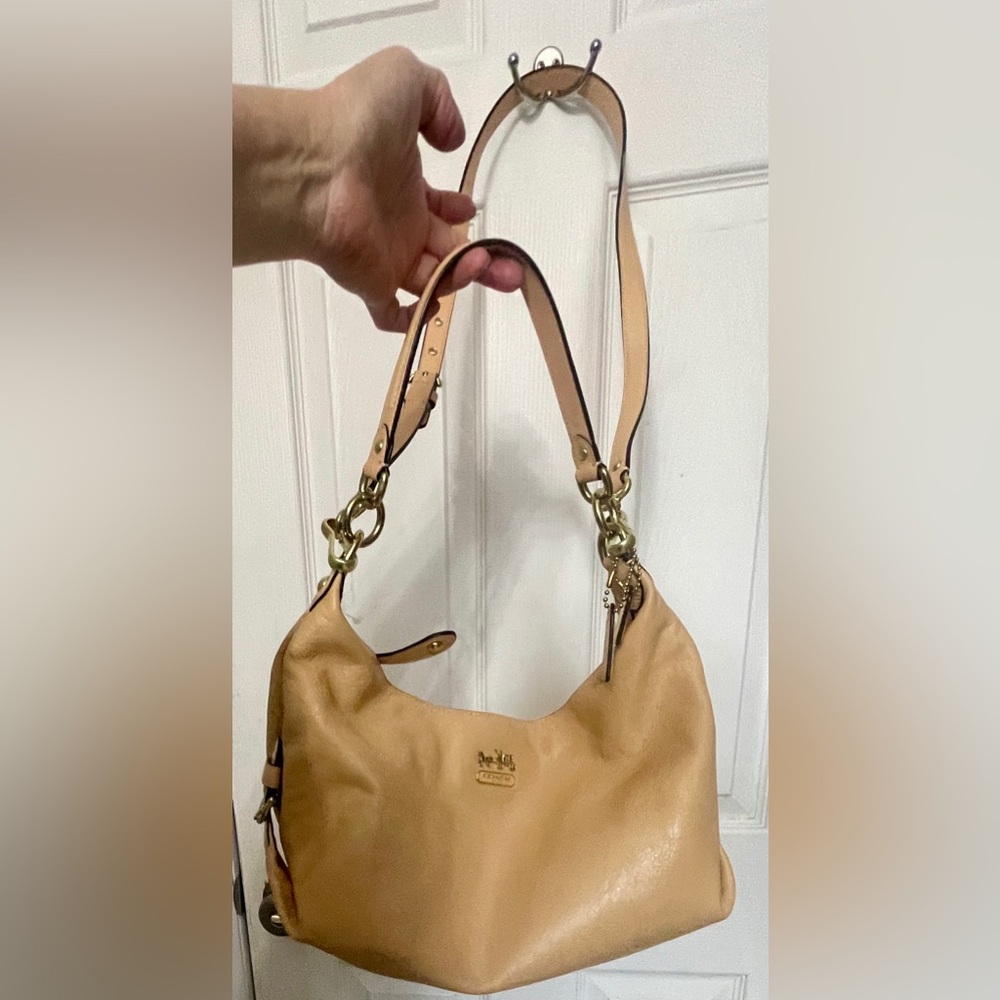 Coach Madison Hailey Hobo Bag Two-Way Crossbody Shoulder Bag Gold HW w/Dustbag